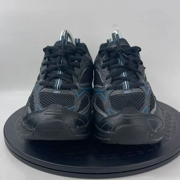 Skechers Shape Ups Black/Blue Walking Comfort Shoes 12320 Women’s Size 9.5 - Picture 2 of 12